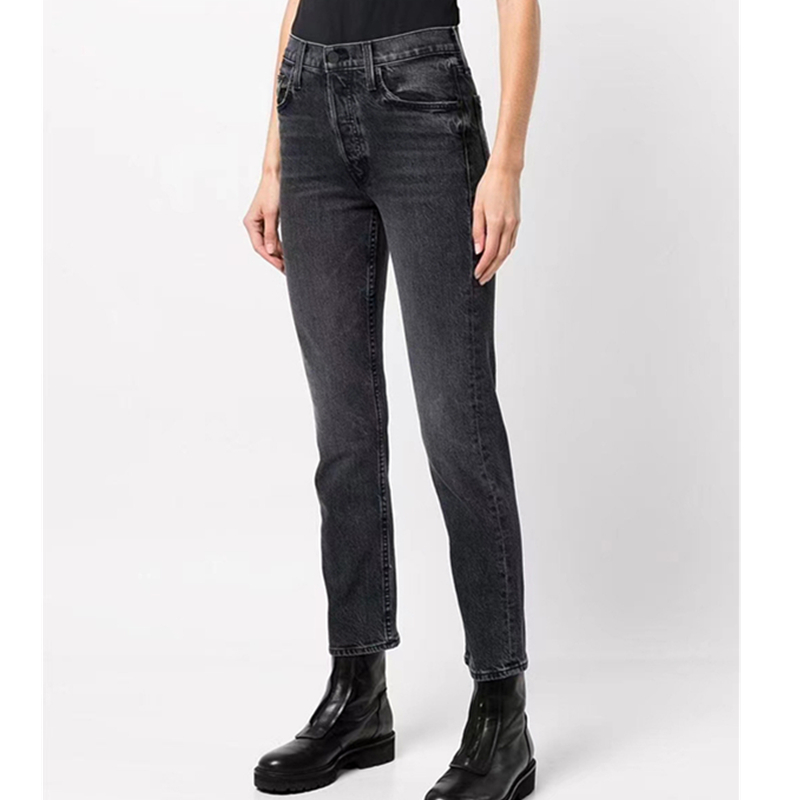 Mom Jeans Women - Maxdutti ミニマリストジーンズ女性のジーンズ女性服女性のデニムパンツヴィンテージママウォッシュダークグレープラスサイズジーンズ 25-32