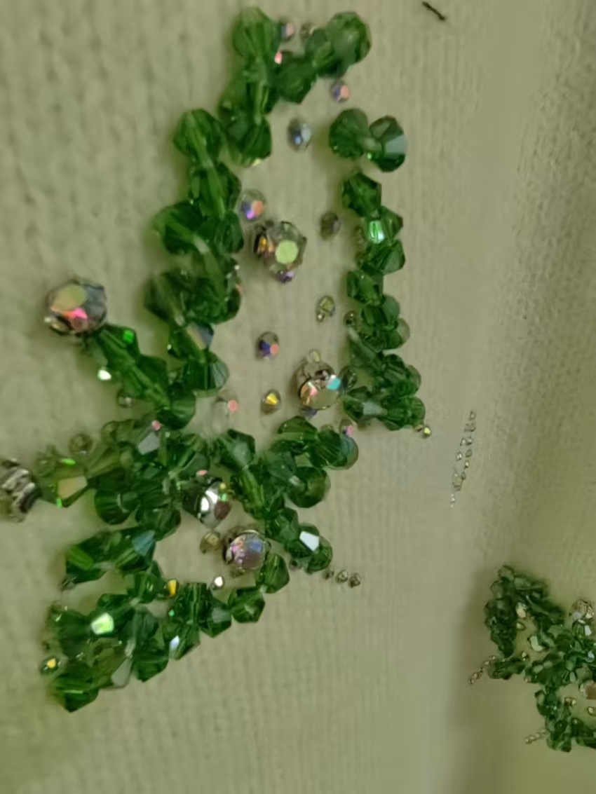 Women'S Real Y2K Fashion - リアルフォト クリスタル刺繍 パーティーセーター 秋冬ニット プルオーバー レディース