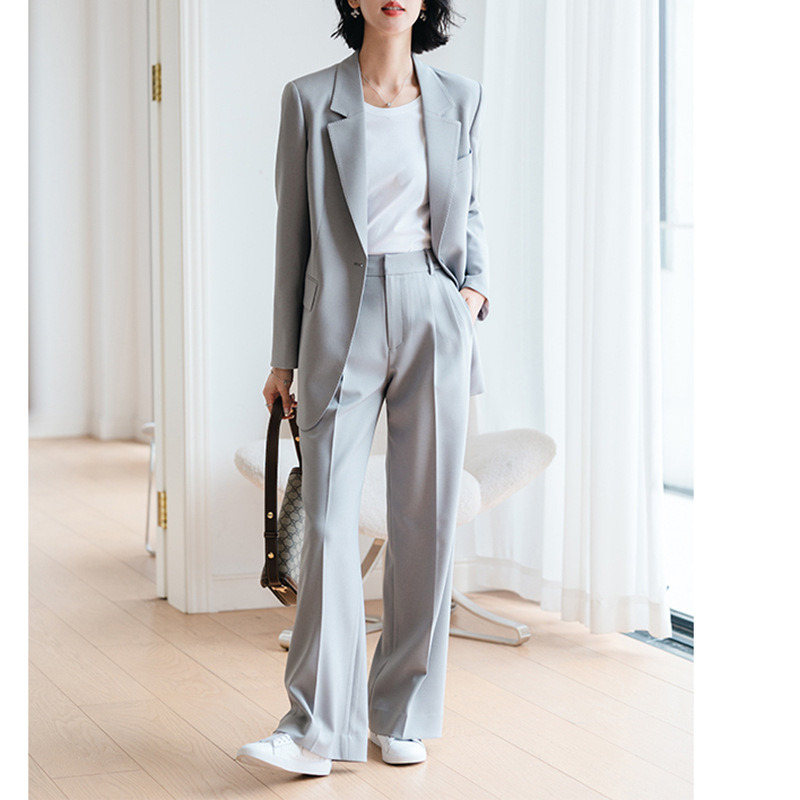 Women'S Fashion Blazer - Allingentle レディース スーツ パンツスーツ 2ピース 1ボタン
