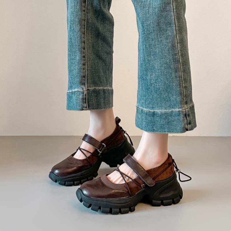 Women'S Fashion Day - 新しいレトロバレエメリージェーンシューズファッションソフトソールブランド女性のスニーカーとカジュアルシューズ女性のサンダルザパティージャスデムジェ