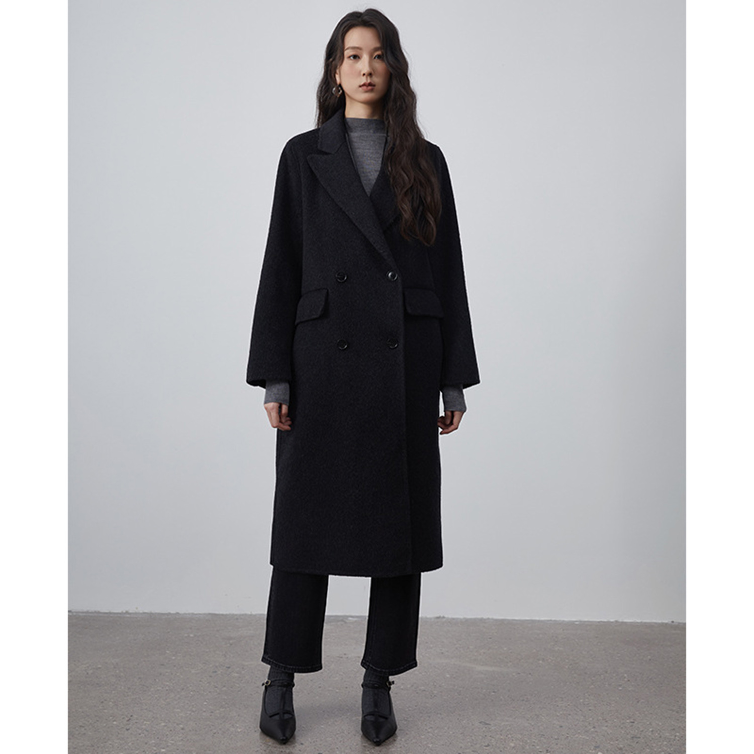 Women'S Fashion Blazer - Allingentle レディース スーツ ロングブレザー ウール ファッション
