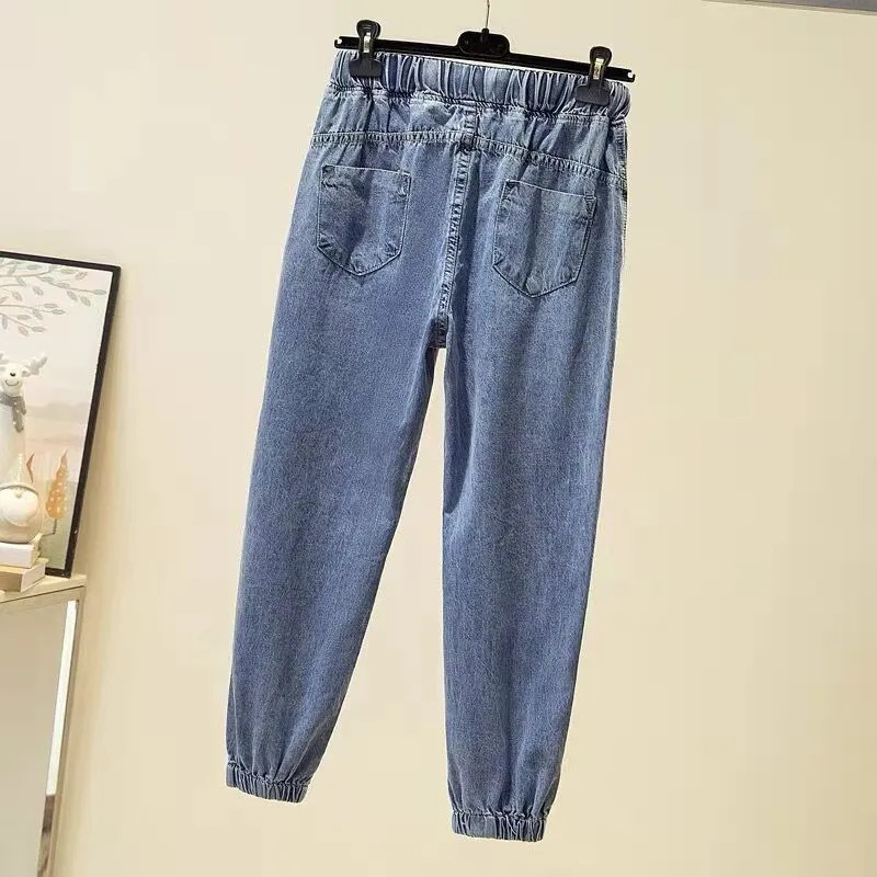 レディースジーンズ 春秋 ストレッチウエスト デニムパンツ  - Mom Jeans Women のレビューと価格