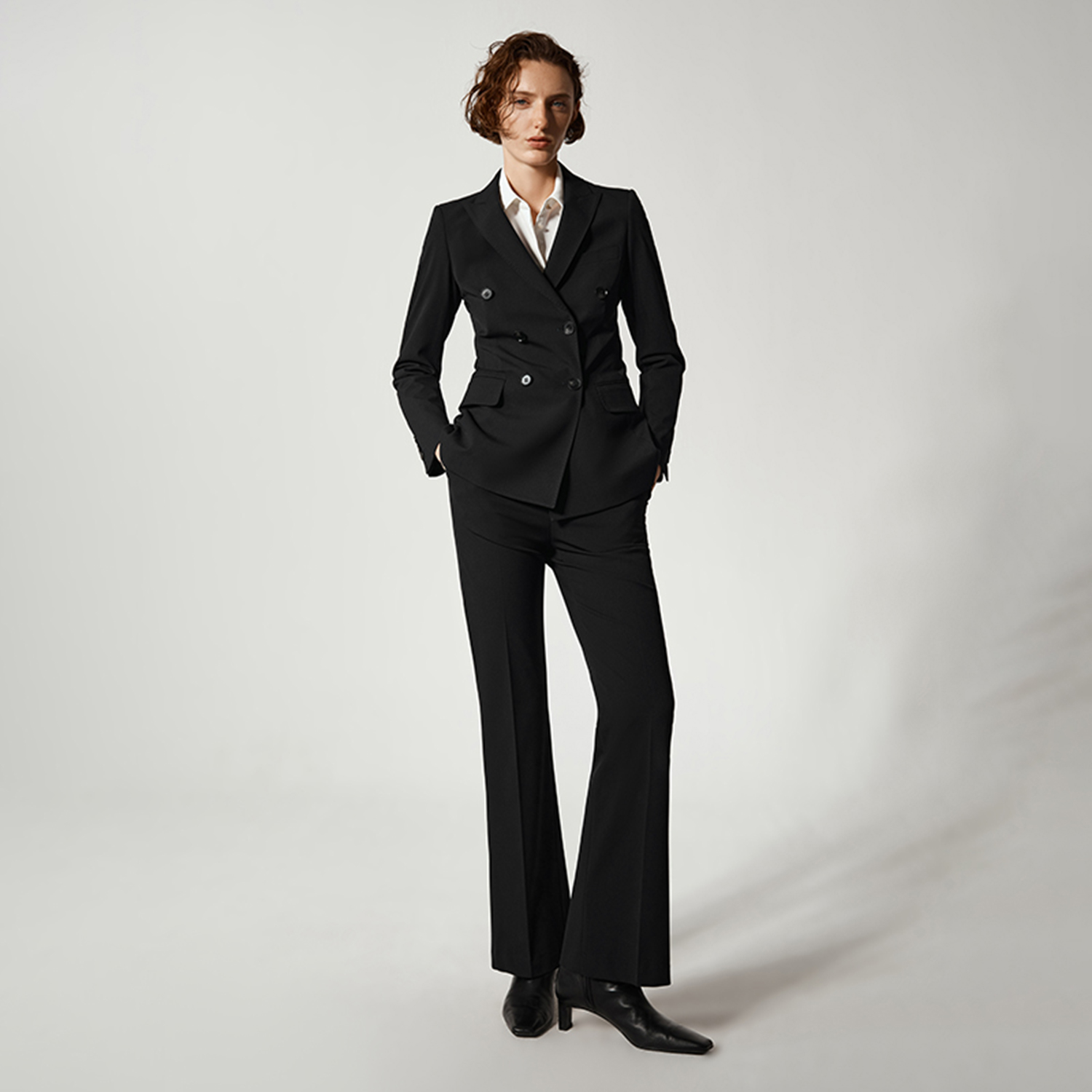 アリンジェントル レディース パンツスーツ 2ピースセット  - Women'S Fashion Blazer のレビューと価格