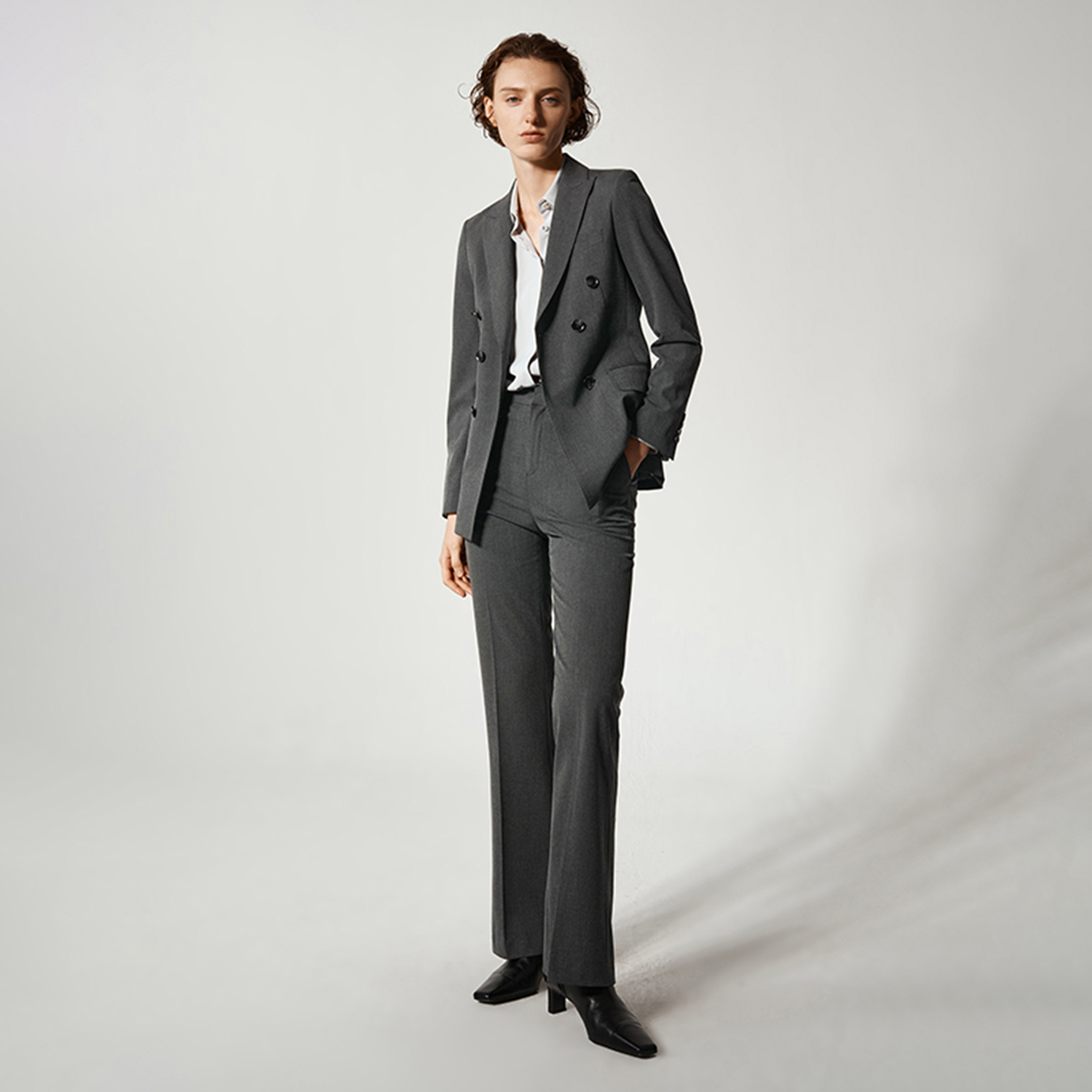 アリンジェントル レディース パンツスーツ 2ピースセット  - Women'S Fashion Blazer のレビューと価格