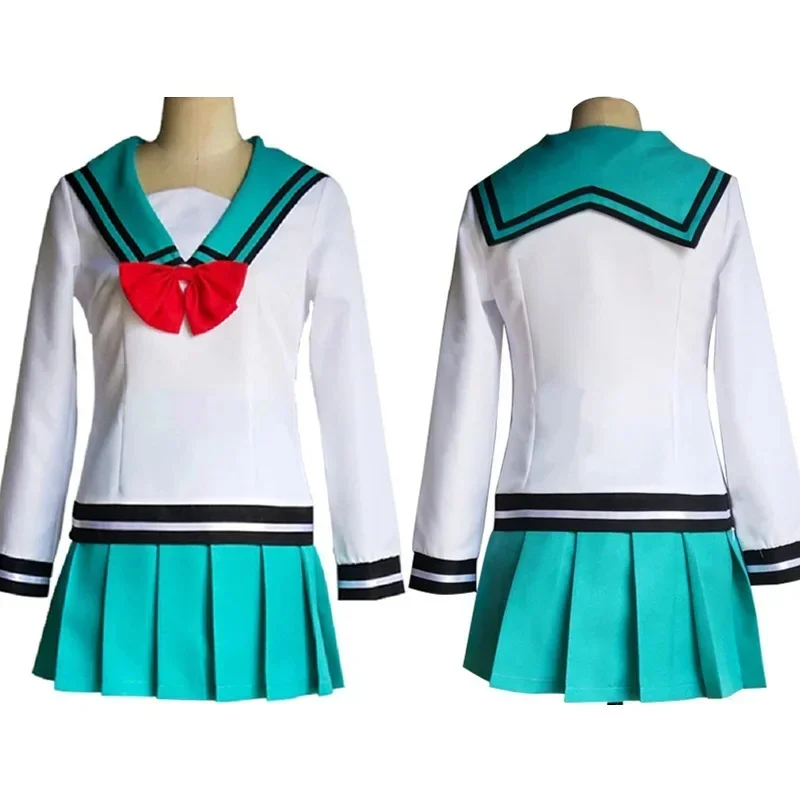 アニメ風日本のセーラー服コスプレ衣装セット長袖トップスプリー - Pleated Skirt Women のレビューと価格