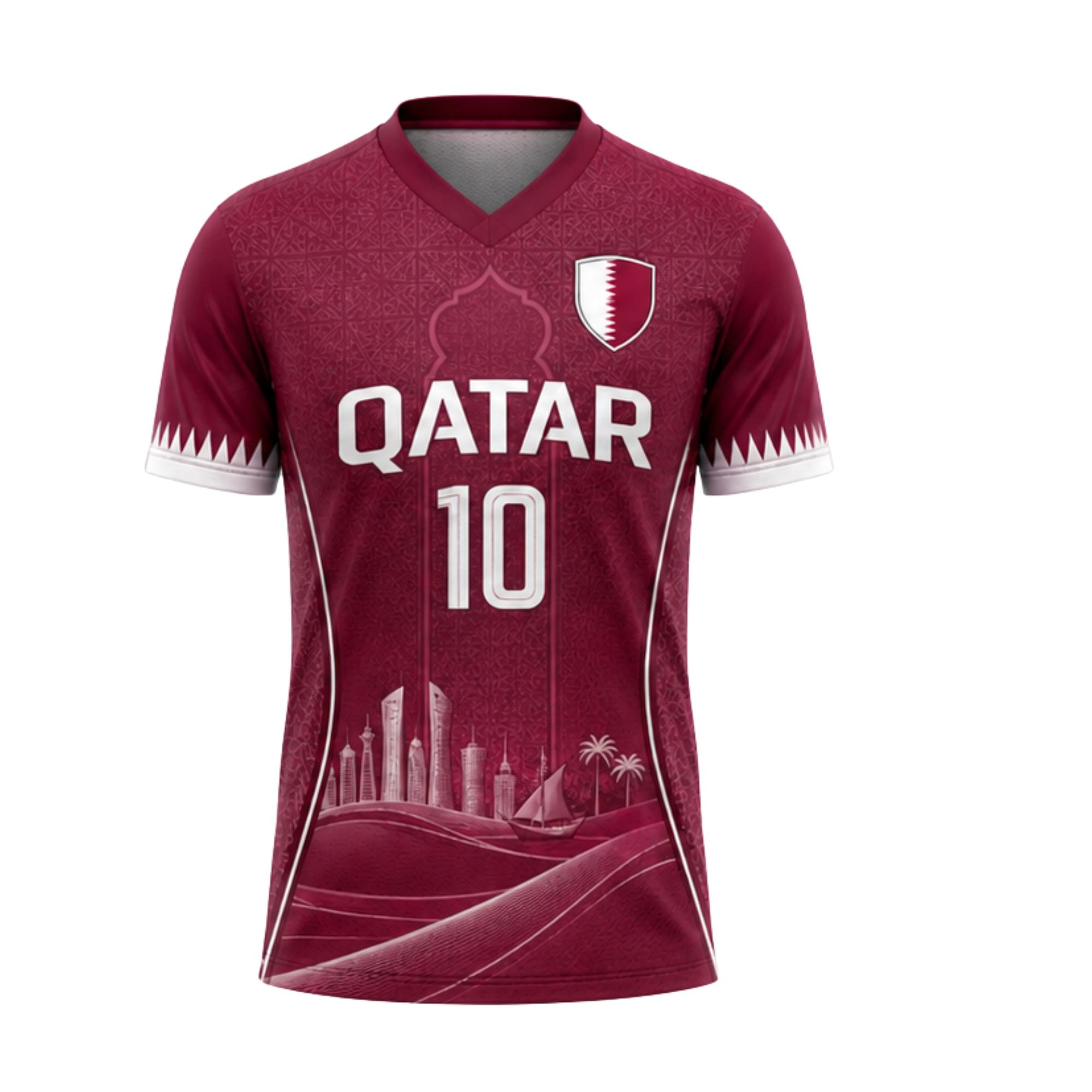 カタールジャージ男性女性サッカーシャツサッカー Tシャツ半袖 - Women Fashion Qatar のレビューと価格