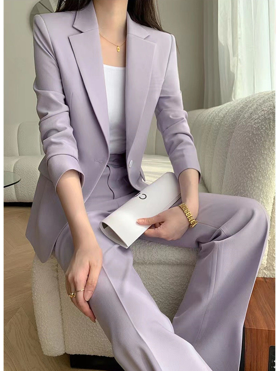 Allingentle パープル レディース ツーピーススー - Women'S Fashion Blazer のレビューと価格