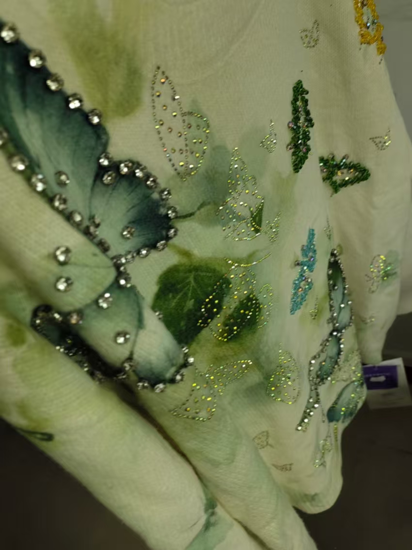 リアルフォト クリスタル刺繍 パーティーセーター 秋冬ニット - Women'S Real Y2K Fashion のレビューと価格