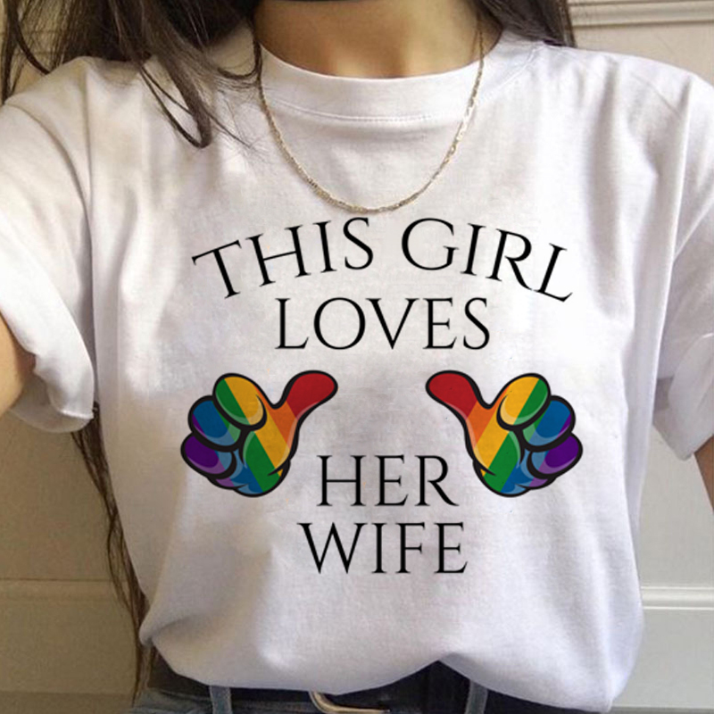 Lgbt 虹原宿 Tシャツ女性ゲイプライド Ullzang  - Women'S Fashion From The 90S のレビューと価格