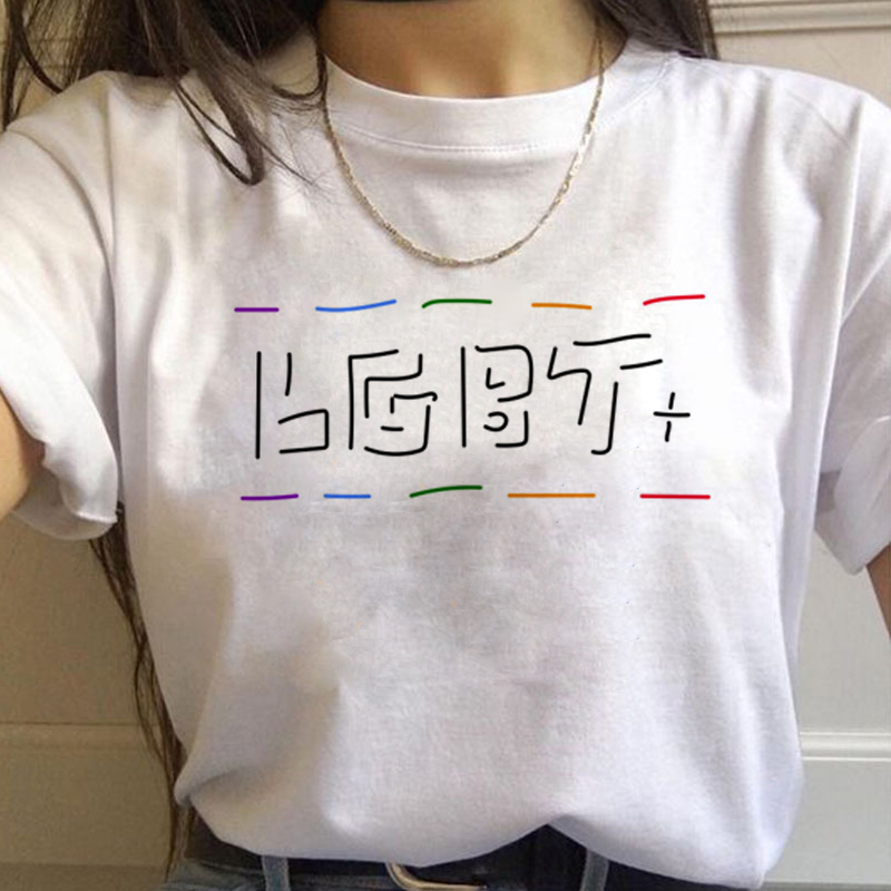 Lgbt 虹原宿 Tシャツ女性ゲイプライド Ullzang  - Women'S Fashion From The 90S のレビューと価格