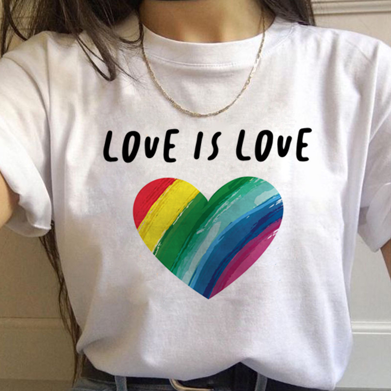 Lgbt 虹原宿 Tシャツ女性ゲイプライド Ullzang  - Women'S Fashion From The 90S のレビューと価格