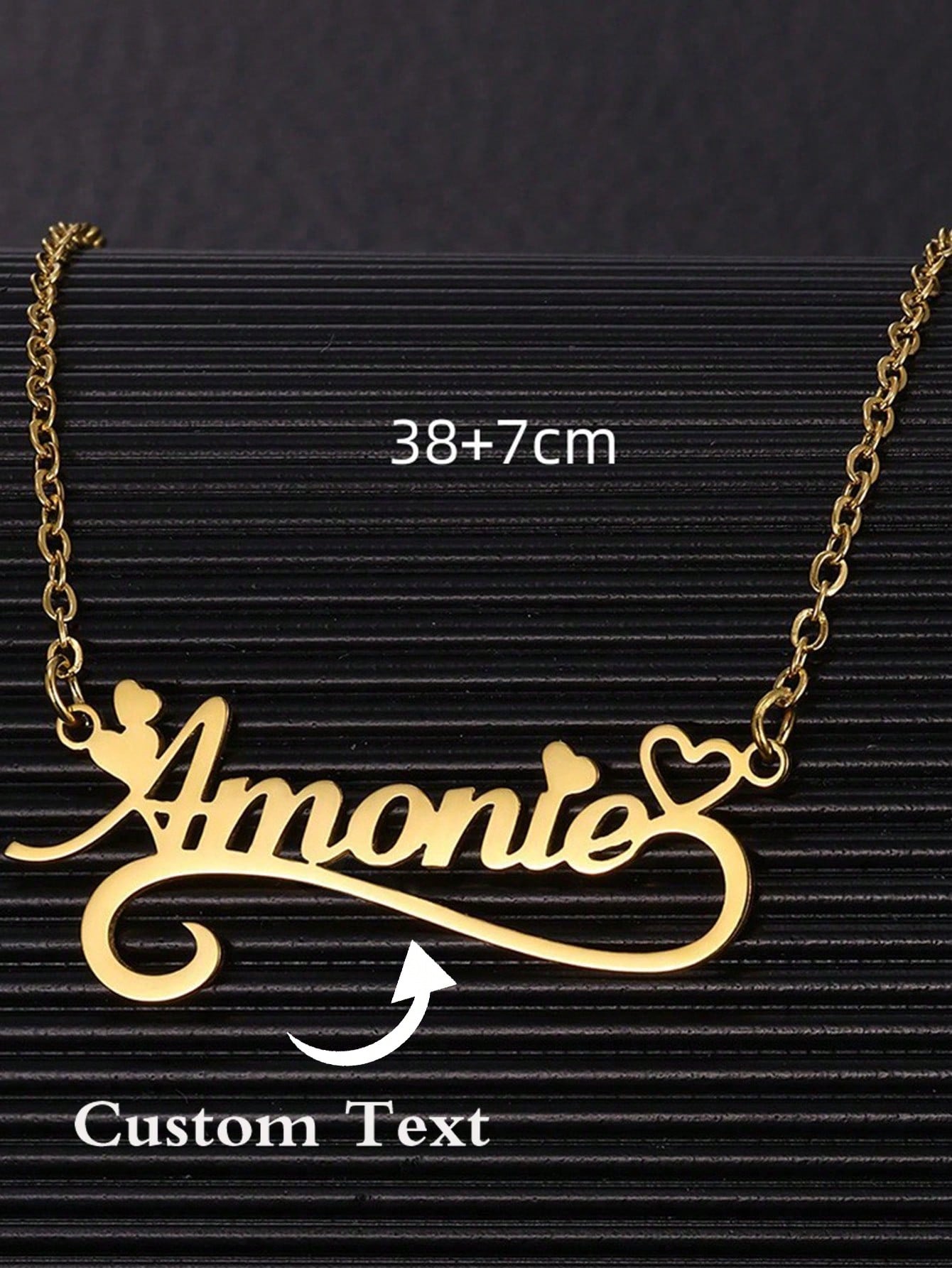 女性のためのパーソナライズされた名前のネックレス,ステンレス - Women Fashion Names のレビューと価格