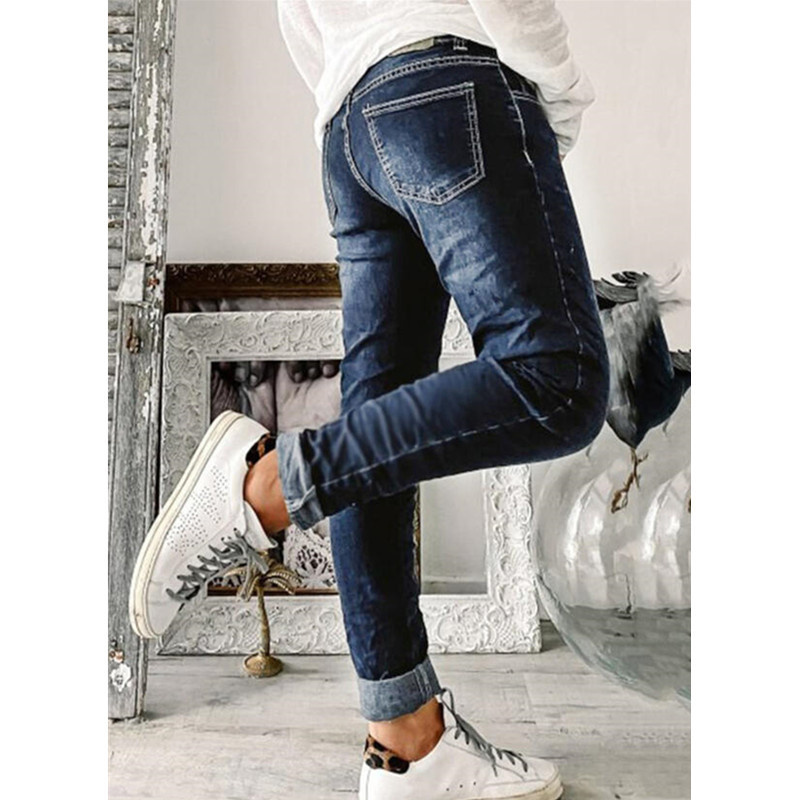 女性のブレストジーンズ女性のための新しいママジーンズハイウエ - Mom Jeans Women のレビューと価格