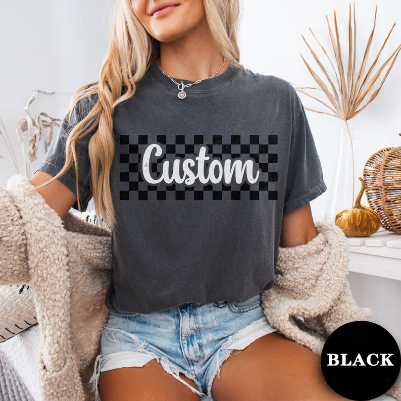 ヴィンテージ風ダメージ加工Tシャツ カスタムチェック柄 パー - Women Fashion Names のレビューと価格