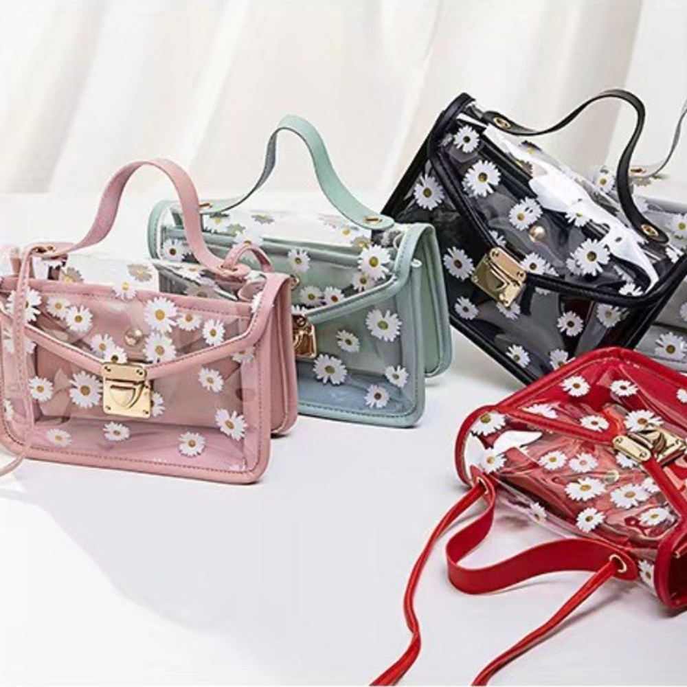レディース斜め掛けショルダーバッグかわいいプリント小さなスク - Women'S Fashion Business Casual のレビューと価格