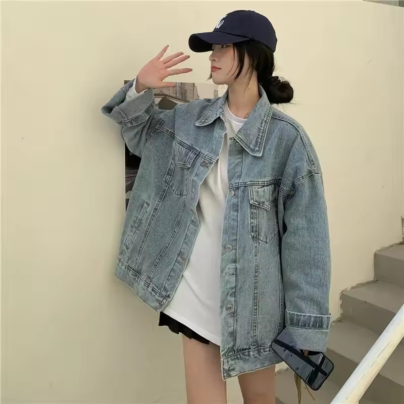 2025 新ファッションデニムジャケット女性韓国ルーズカジュ - Women'S Fashion Denim Jacket のレビューと価格