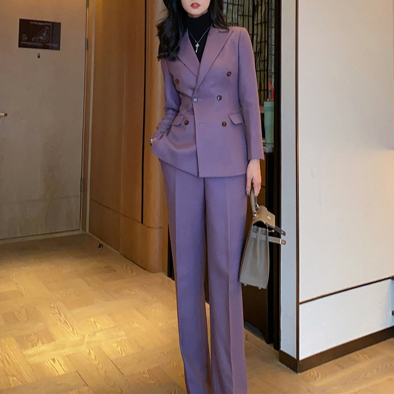 Allingentle パープル レディース スーツ パンツ - Women'S Fashion Blazer のレビューと価格