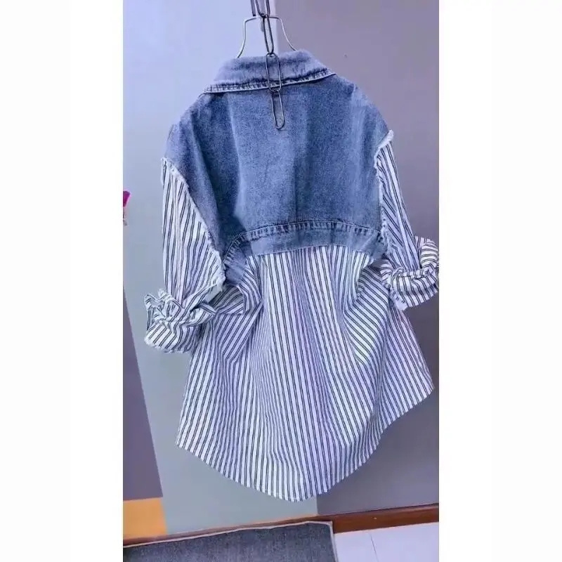 デザインステッチ入りレディースジャケット　上品なコートトップ - Women'S Fashion Denim Jacket のレビューと価格