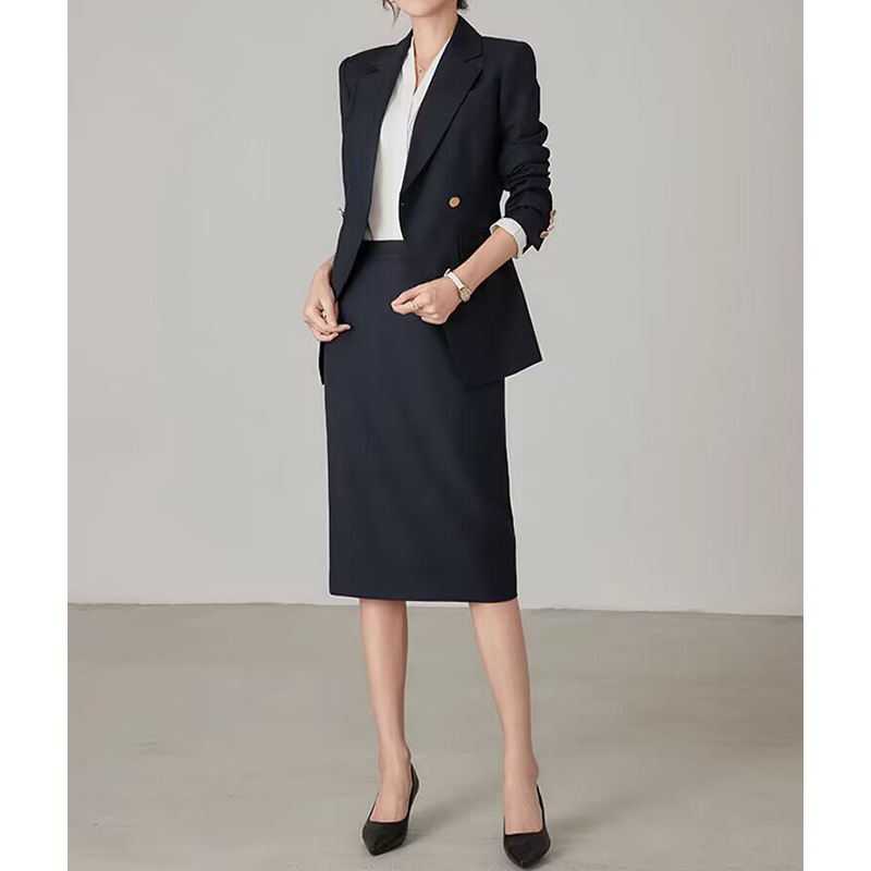 アリンジェントル レディーススーツスカート 2ピース 2ボタ - Women'S Fashion Blazer のレビューと価格
