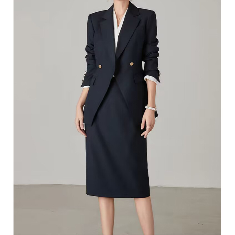 アリンジェントル レディーススーツスカート 2ピース 2ボタ - Women'S Fashion Blazer のレビューと価格