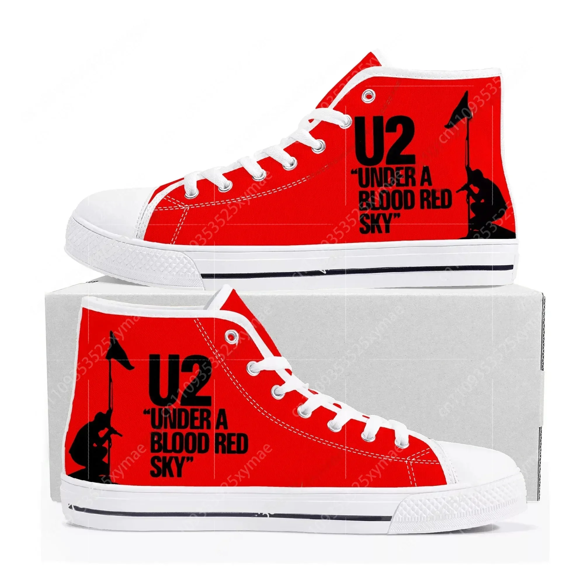 U2 ロックバンドファッションパンクハイトップ高品質スニーカ - Women'S Fashion Business Casual のレビューと価格