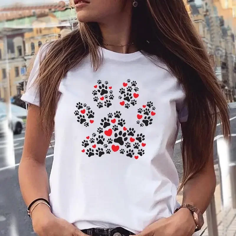 女性用プリントTシャツ,エレガントなトップス,女の子用Tシャ - Women'S Fashion From The 90S のレビューと価格