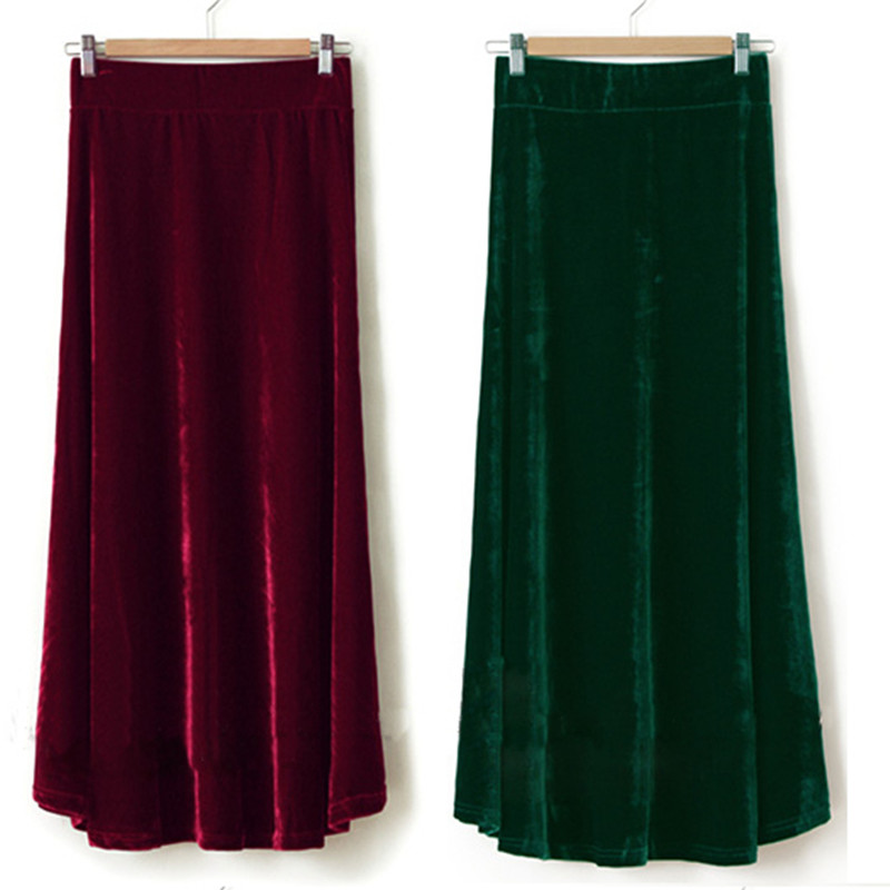 Tiyihailey-レディースベロアプリーツベルベットスカ - Pleated Skirt Women のレビューと価格